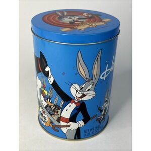VTG 1989 Bugs Bunny 50th Birthday Tin Looney Tunes Brachs Jelly Bean England EUC